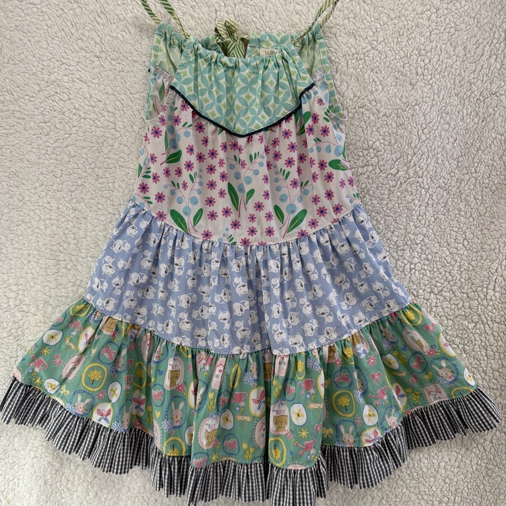 Matilda Jane Everything Nice Dress It's a Wonderful Parade Girls Size 6 Cat